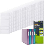 Juvale Clear Vinyl Binder Spine Label Pockets - Image 9