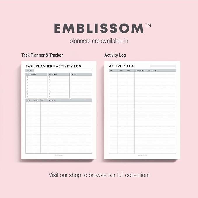 Task Planner & Tracker 8.5 x 11 Tear-Off 70 Sheet Planner Pad – Project - Image 9