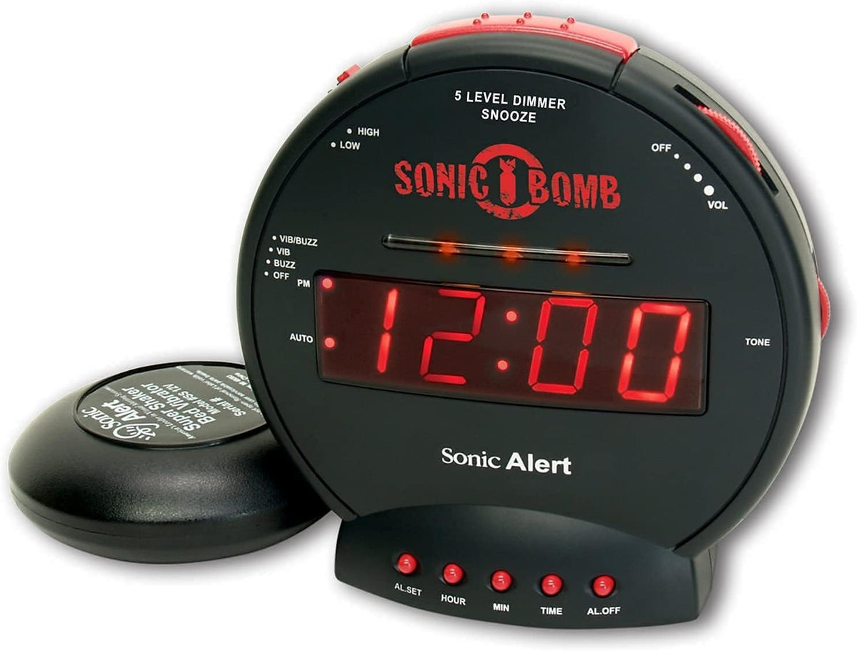 sonic bomb dual extra loud alarm clock with, main product view