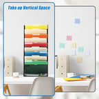 EASEPRES Desk File Organizer Mesh 11-Tier, Hanging Wall Mount Document - Image 2