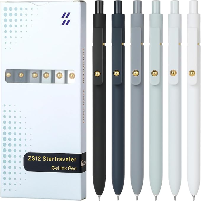 Ddaowanx Gel Pens, 0.7mm Quick Dry Black Ink, Fine Point Smooth Writing Pens by Ddaowanx