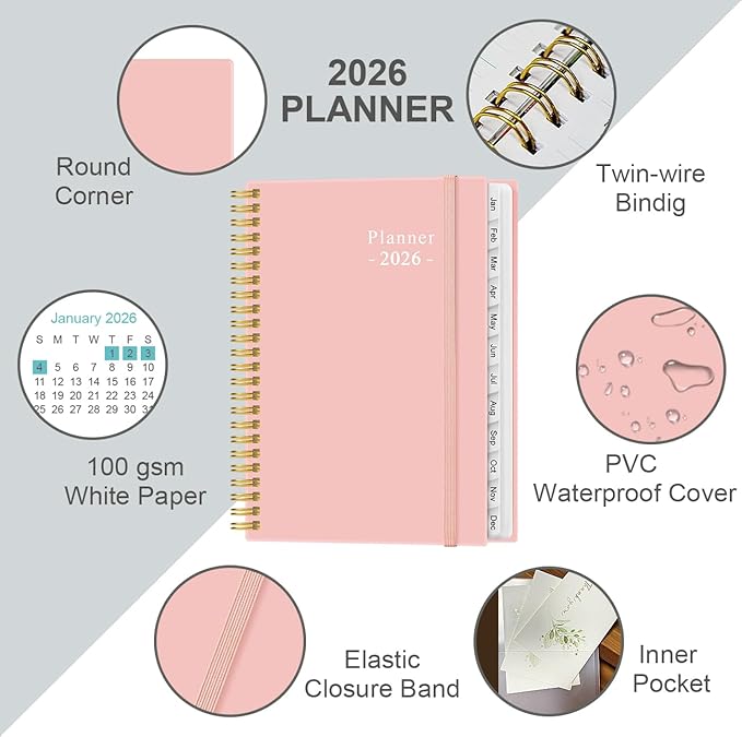 2026 Planner - Planner 2026 from January 2026 - December 2026, Weekly & Monthly - Image 2