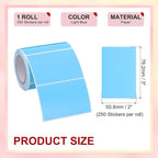 PATIKIL 2 x 3 Inch Rectangle Inventory Color Coding Labels 1 Roll, Square - Image 2