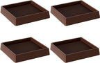 VOCOMO 4X4 Rubber Caster Cups, Non Slip Furniture Pads, Anti-Slip Gripper by VOCOMO