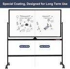 Dry Erase Whiteboard Easel on Wheels - Image 6