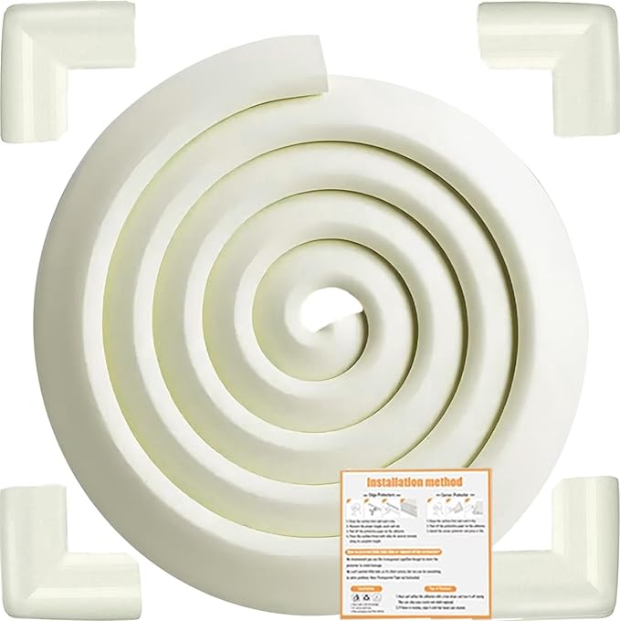 Baby Proof Corners and Edges Protector 10ft Edge+4 Corner Guard, Fireplace Baby by Dekukar