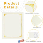 HAUTOCO 30 Packs Certificate Holders, Cream Color Diploma Folders Certificate - Image 3