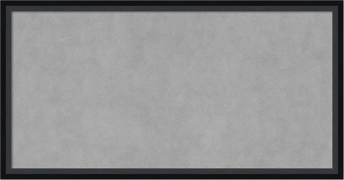Amanti Art Black Framed Magnetic Board 13x25 Small Vision Board