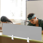 Desk Divider 4 Pcs Desk Privacy Panel 47.2''L x 15.8W'' Office Partitions Grey - Image 6