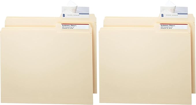 Smead Seal and View® Clear Label Protector, Size 3-1/2x1-11/16-Inches Before by SMEAD