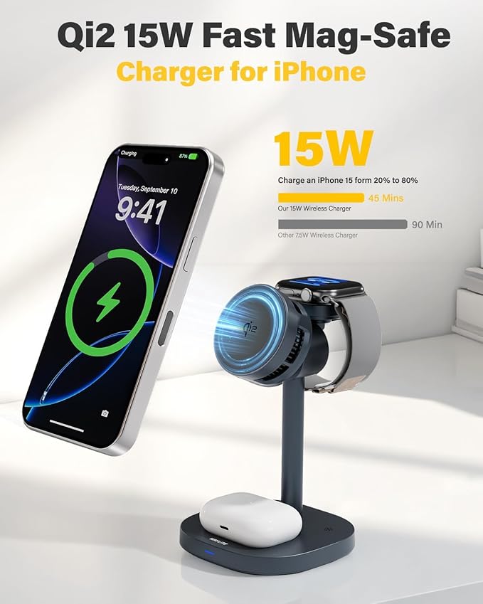 3 in 1 Wireless Charging Station - Image 4