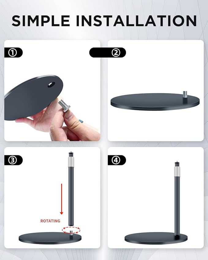 Nycetek Webcam Stand, Light Stand Tripod - Image 5