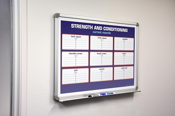 Strength and Conditioning Whiteboard 48" x 36" - Image 2