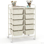 GLACER 10 Drawer Rolling Cart, Storage Cart by GLACERGrowupinhappiness