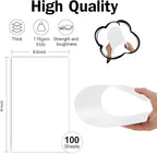 White Cardstock 8.5x14 Thick Paper 100 Sheets, Goefun 65lb Heavyweight Legal - Image 2
