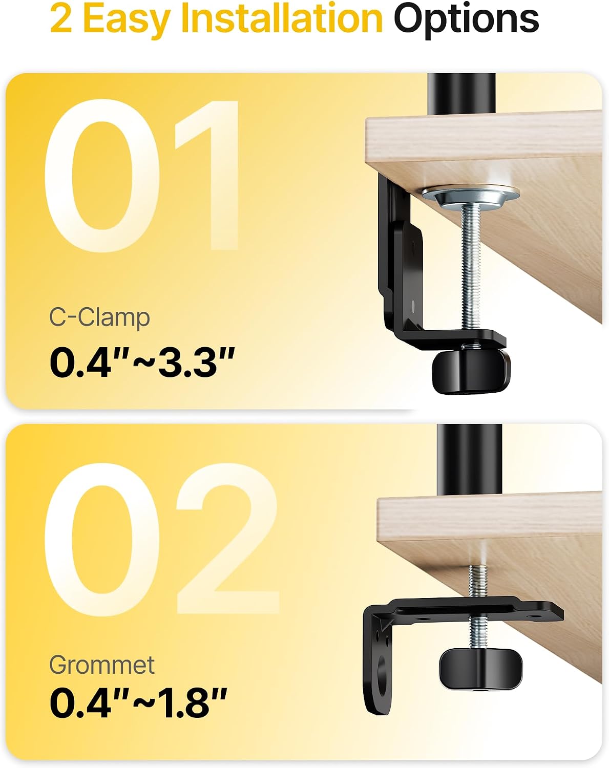 monTEK Triple Monitor Stand for 17-32" Screens, 22 lbs Each