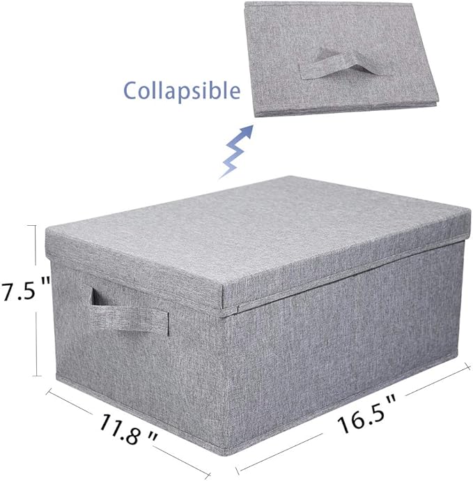 HOONEX Linen Foldable Storage Bins - Image 6