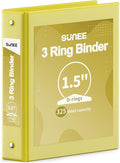 SUNEE 3 Ring Binder 1.5 Inch 1 Pack by SUNEE