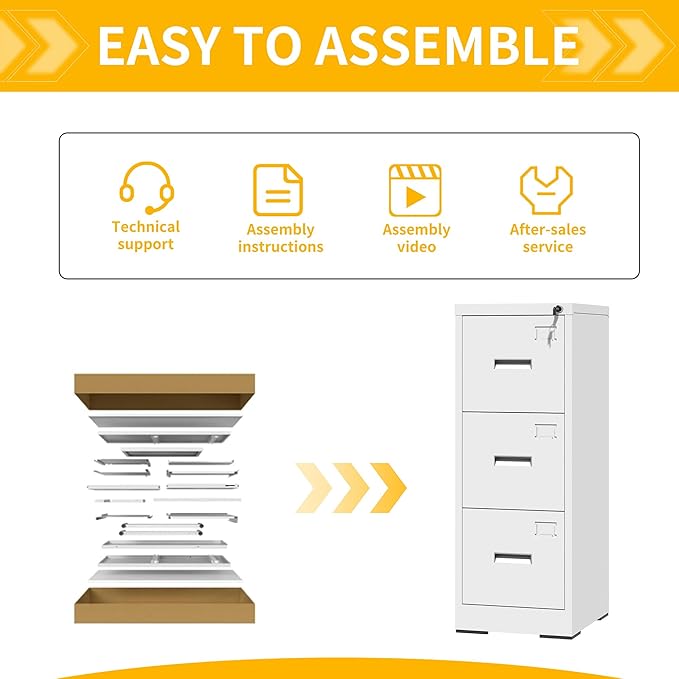Reegangfa 3-Drawer File Cabinet - Image 9