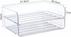 Zyners 2 Pack Stackable Desk Letter Paper Tray, A4 Clear Plastic Desk File - Image 2