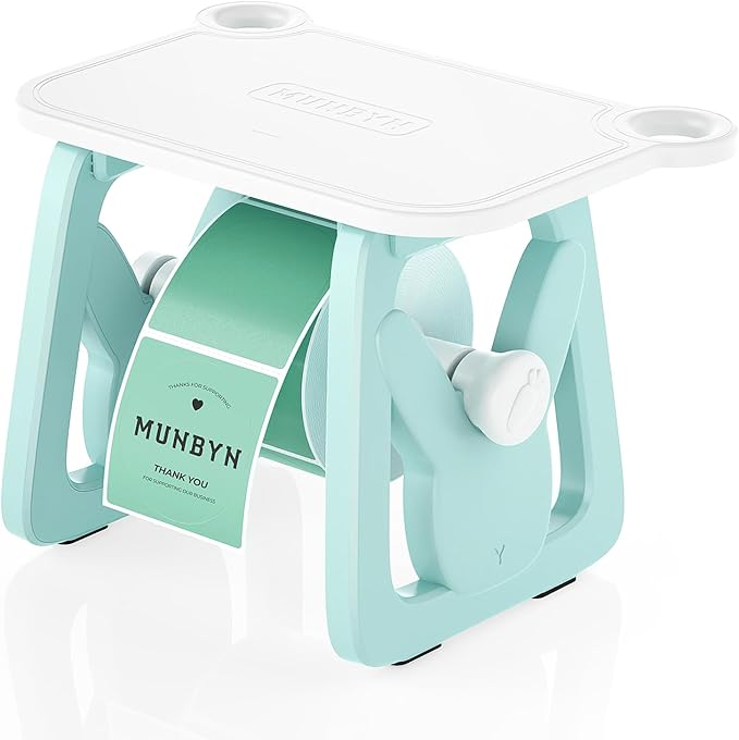 MUNBYN Label Holder for Rolls and Fanfold Labels, Thermal Sticker Holder for by MUNBYN