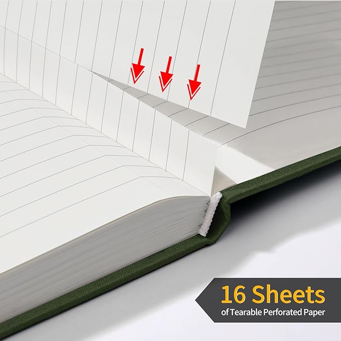 Annecy Lined Journal Notebook, Hardcover Leather Journal - Image 4
