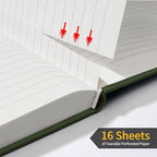 Annecy Lined Journal Notebook, Hardcover Leather Journal - Image 4
