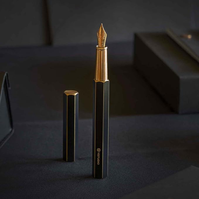 YSTUDIO Stunning Classic Revolve Fountain Pen, Schmidt Gilded Nib, Best Pen - Image 8