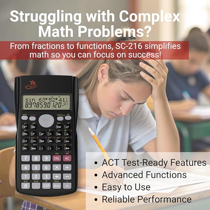 SC 216 Non Graphing Scientific Calculator - Image 6