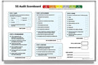 5S Audit Scoreboard Whiteboard 60" x 40" by CreativeSafetySupply