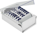 Acrimet 3 x 5 Card File Holder Organizer Box Metal Base Heavy Duty