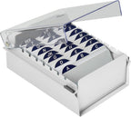 Acrimet 3 x 5 Card File Holder Organizer Box Metal Base Heavy Duty