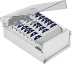 Acrimet 3 x 5 Card File Holder Organizer Box Metal Base Heavy Duty by Organizingyourlife