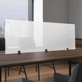 KONKENIE Acrylic Office Privacy Partition Indoor Desk Divider Guard Rectangle by KONKENIE