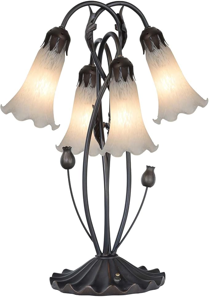 Bieye LS10 Lily Flower Blown Glass Lampshade - Image 7