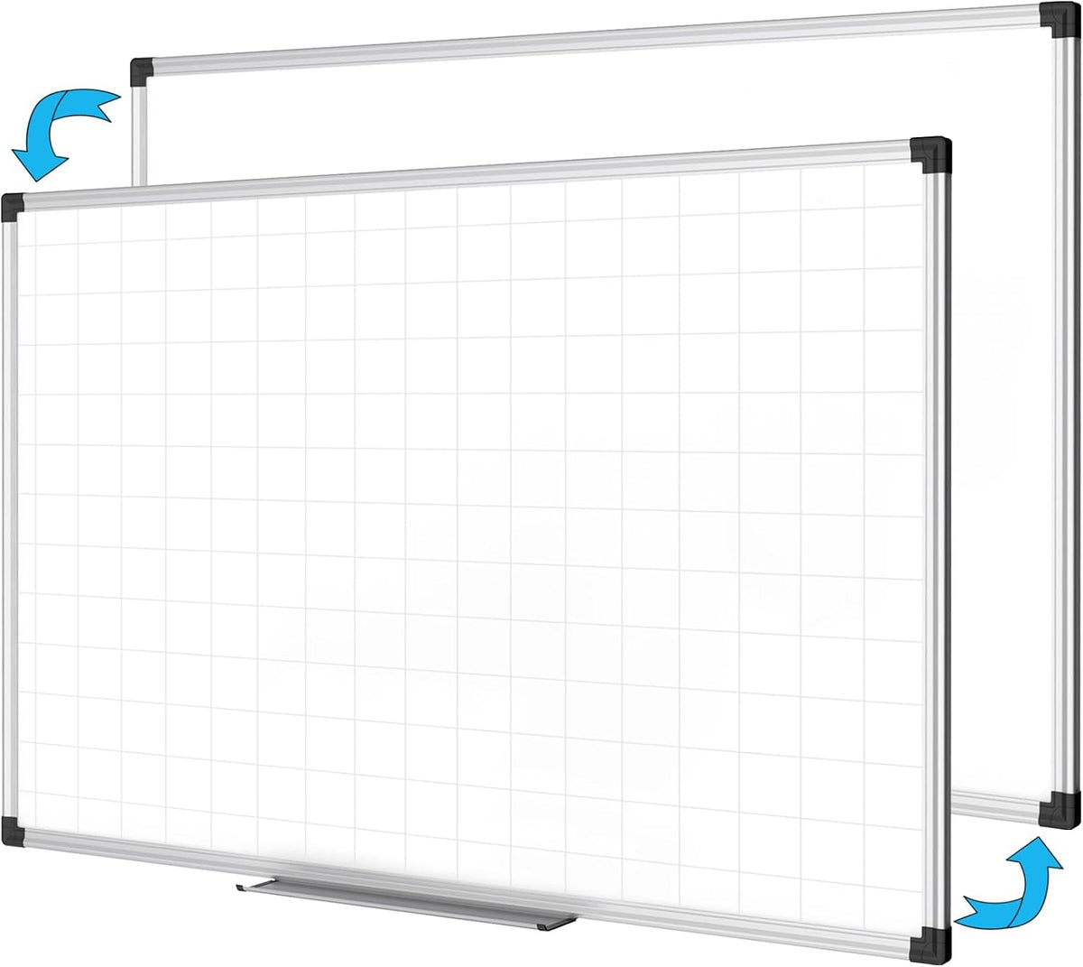 XBoard Magnetic Dry Erase Whiteboard with Lines 36 x 24 Inch