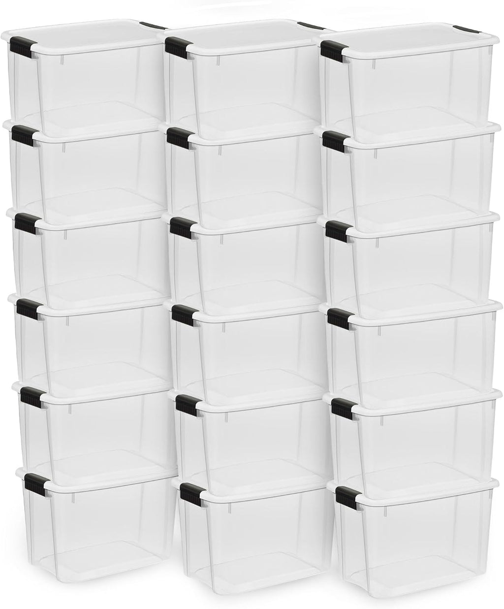Sterilite 18-Pack Ultra Latching Box, Storage Bins