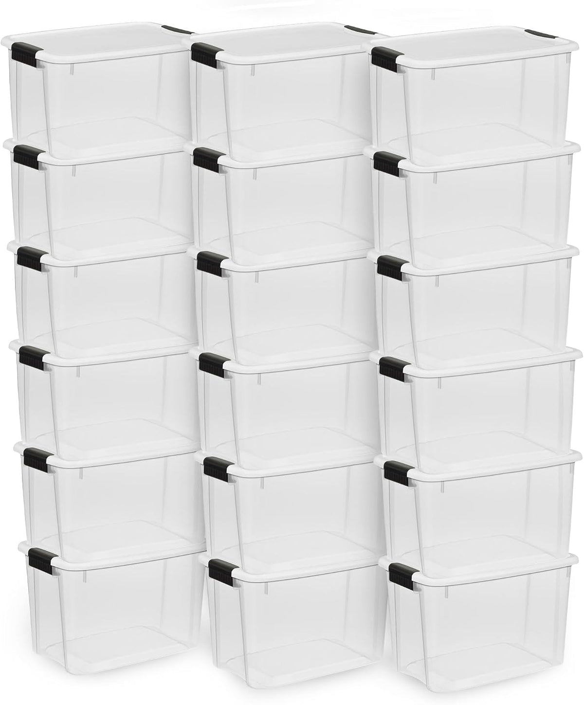 Sterilite 18-Pack Ultra Latching Box, Storage Bins
