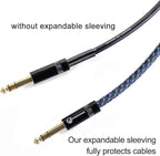 100ft - 3/4 inch PET Expandable Braided Sleeving – BlackBlue – Alex Tech - Image 2