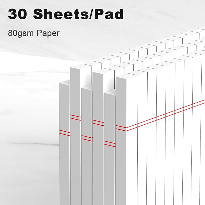 AILZFEI 6pcs Small Note Pad 5x8 College Ruled Legal Pads Paper Notepads 6 Pack - Image 3