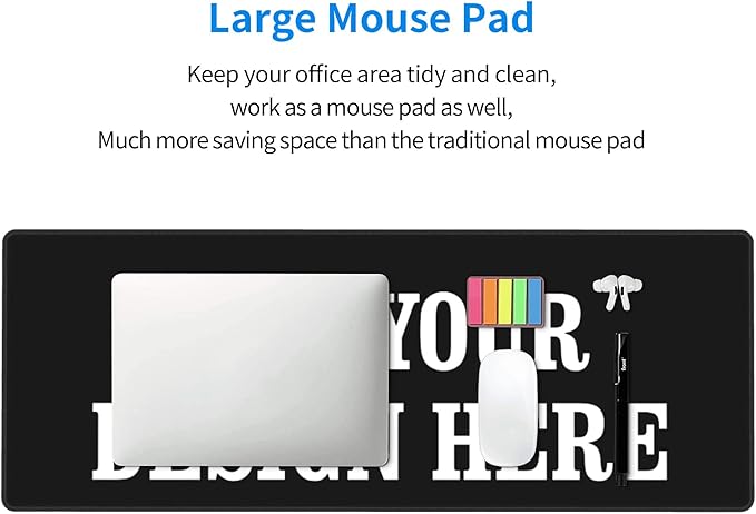 OHORTEB Custom Mouse Pad with Photo, Personalized Image Text Laptop Desk Mat - Image 6