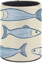Sardine Fish Pencil Holder Leather Desk Organizer Stand Round Pen Cup Container - Image 3