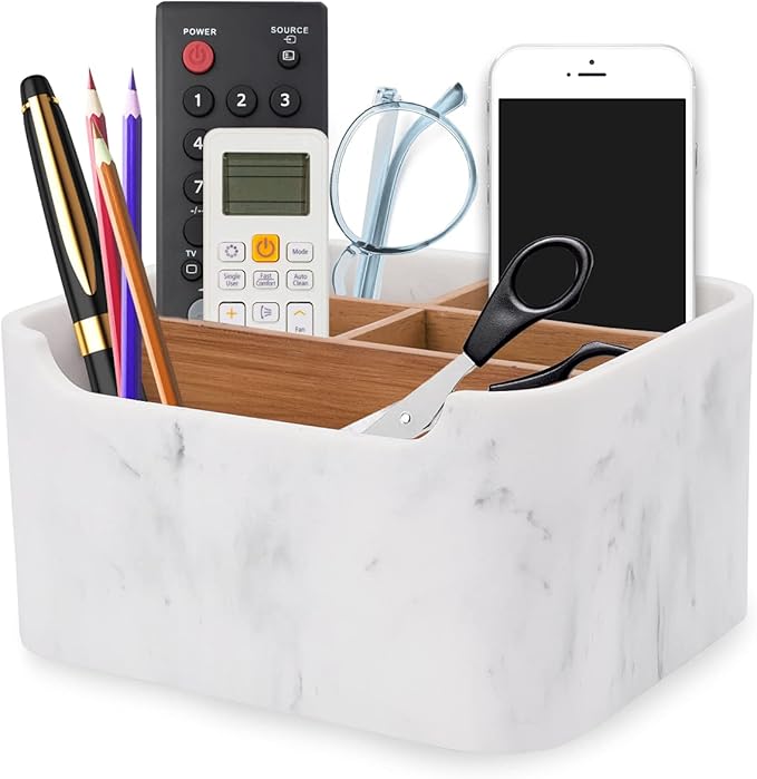 SZYRL Desk Organizers, Marble Remote Holders - Image 2