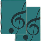 DOMMI Blank Sheet Music Composition Notebook 2 Packs, Manuscript Staff Paper by DOMMI