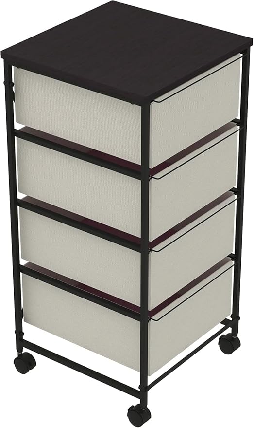 CASUNER Small Cabinet with Drawers Rolling 4 Drawer Mobile File Cabinet - Image 7
