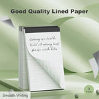 4 Pack Note Pads 8.5 x 11 White Legal Pads Narrow Ruled - Image 5