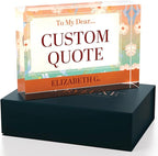 Personalized Gifts, Custom Quote Block Letter Board, Crystal-Clear Acrylic - Image 3