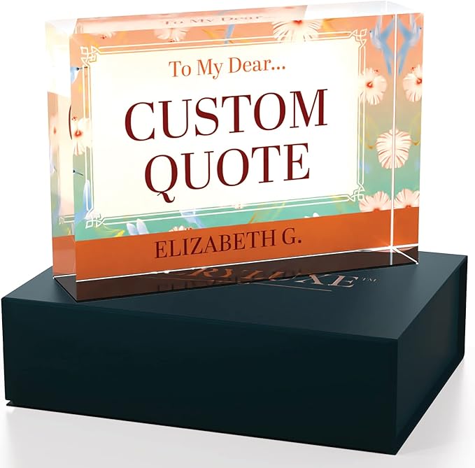 Personalized Gifts, Custom Quote Block Letter Board, Crystal-Clear Acrylic - Image 3
