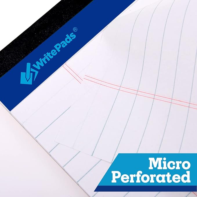 WritePads Legal note pads 5"x8" Legal Pads, College Ruled, 12 Pack, 50 Sheets - Image 4