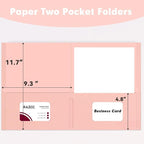Two Pocket Folders, RAZCC 50 Pack 2 Pocket Folders Fit Letter Size Paper - Image 2